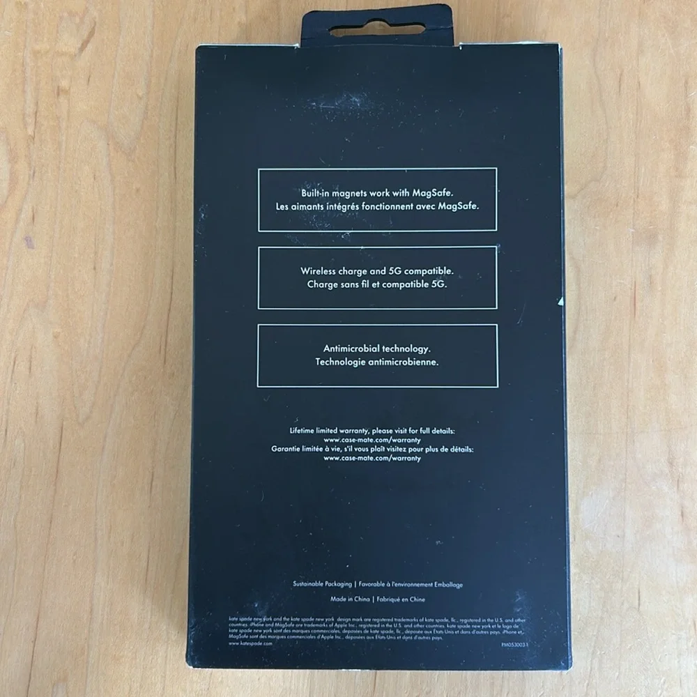 Kate Spade iPhone 14 Pro Max Leopard Print Phone Case Black, Gold, Clear NIB NWT - Picture 2 of 3